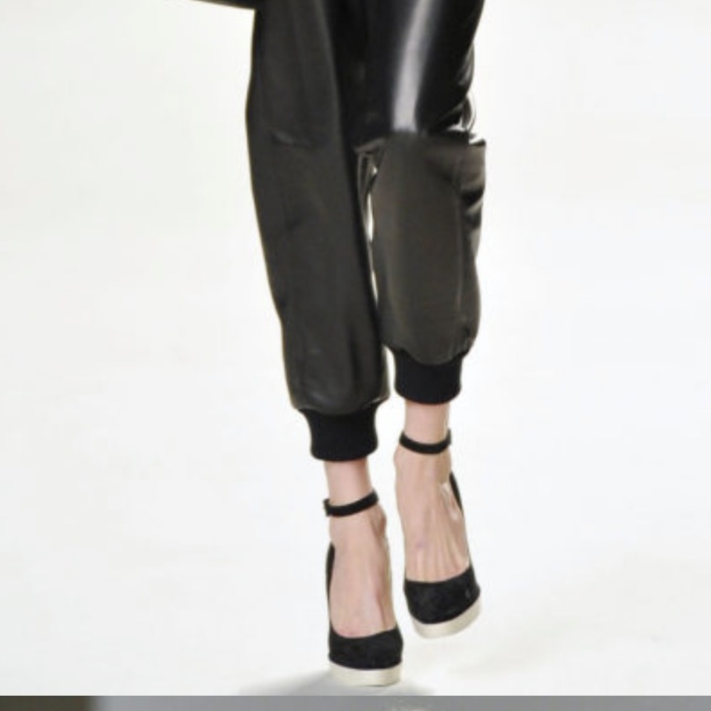 Chloe Runway Black Wedge Suede Sandal - NIB - 40